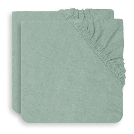 Jollein Aankleedkussenhoes Badstof Ash Green 75x85cm 2st - Jollein - Babywinkel - 8717329365094