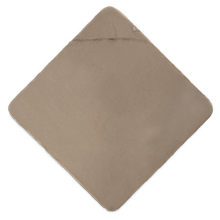 Jollein Badcape Baby Embroidery Biscuit 75x75cm - Jollein - Babywinkel - 8717329366725