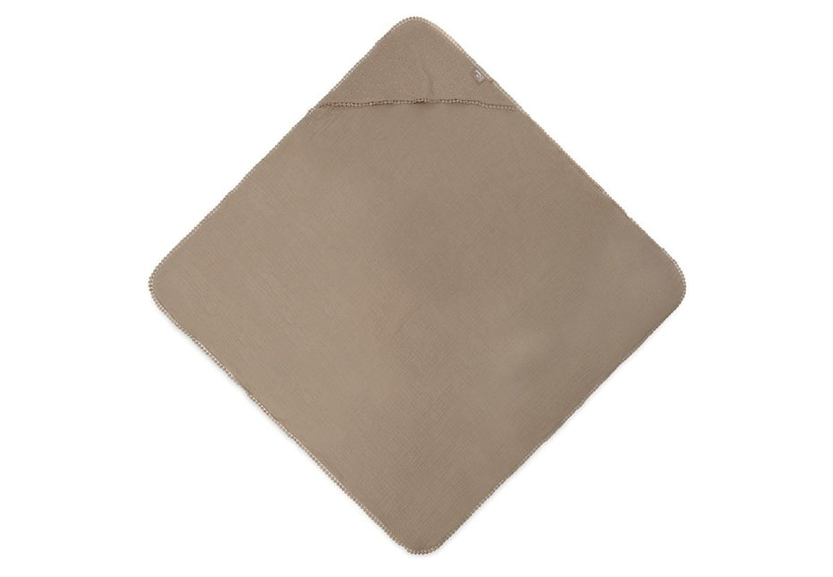 Jollein Badcape Baby Embroidery Biscuit 75x75cm - Jollein - Babywinkel - 8717329366725