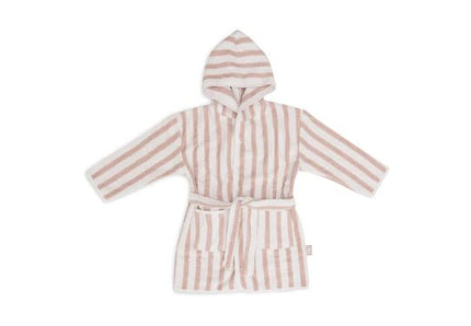 Jollein Badjas Gestreept Terry Wild Rose - Jollein - Babywinkel - 8717329380974