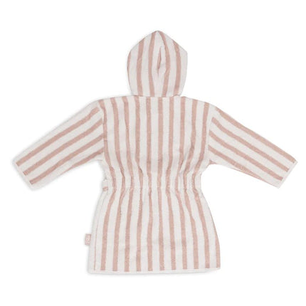 Jollein Badjas Gestreept Terry Wild Rose - Jollein - Babywinkel - 8717329380974