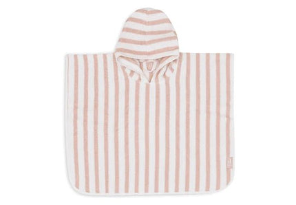 Jollein Badponcho Gestreept Terry Wild Rose - Jollein - Babywinkel - 8717329380981
