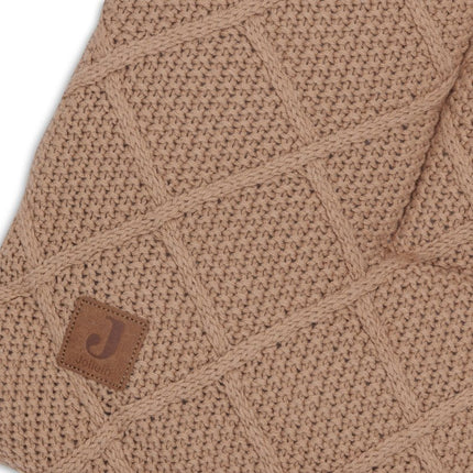 Jollein Boxkleed Check Knit Biscuit 75 X 95 Cm - Jollein - Babywinkel - 8717329386792