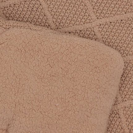 Jollein Boxkleed Check Knit Biscuit 75 X 95 Cm - Jollein - Babywinkel - 8717329386792