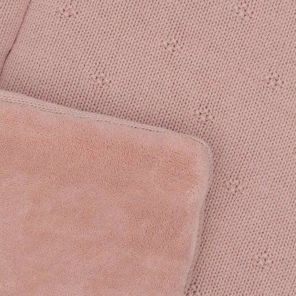 Jollein Boxkleed Cosy Knit Wild Rose 75 X 95 Cm - Jollein - Babywinkel - 8717329386761