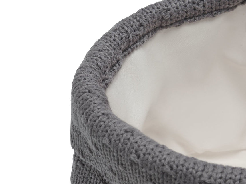 Jollein Commodemandje Bliss Knit Storm Grey koop je bij Babywinkel