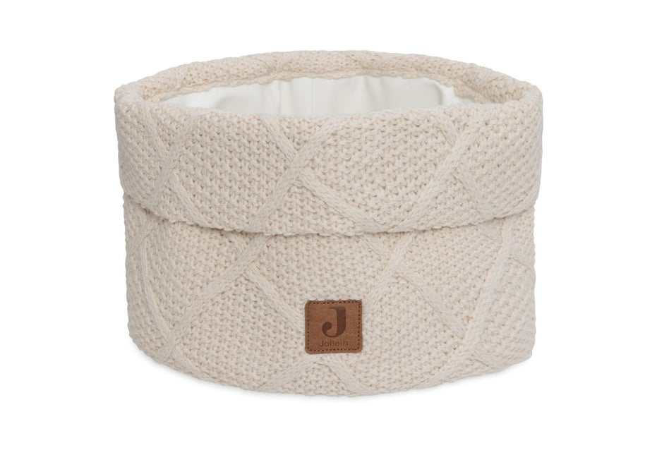 Jollein Commodemandje Check Knit Oatmeal koop je bij Babywinkel