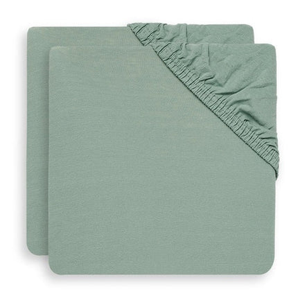 Jollein Hoeslaken Jersey Boxmatras Ash Green 75x95cm - Jollein - Babywinkel - 8717329359161