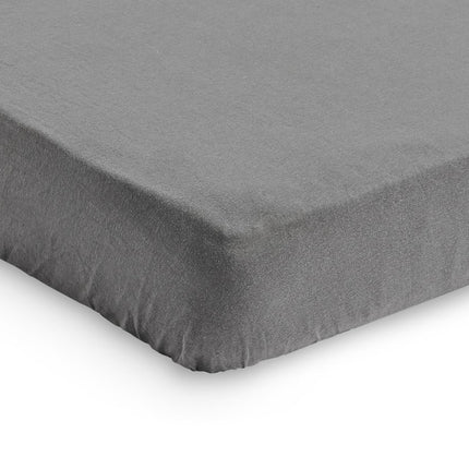 Jollein Hoeslaken Jersey Storm Grey 60x120cm - Jollein - Babywinkel - 8717329359109