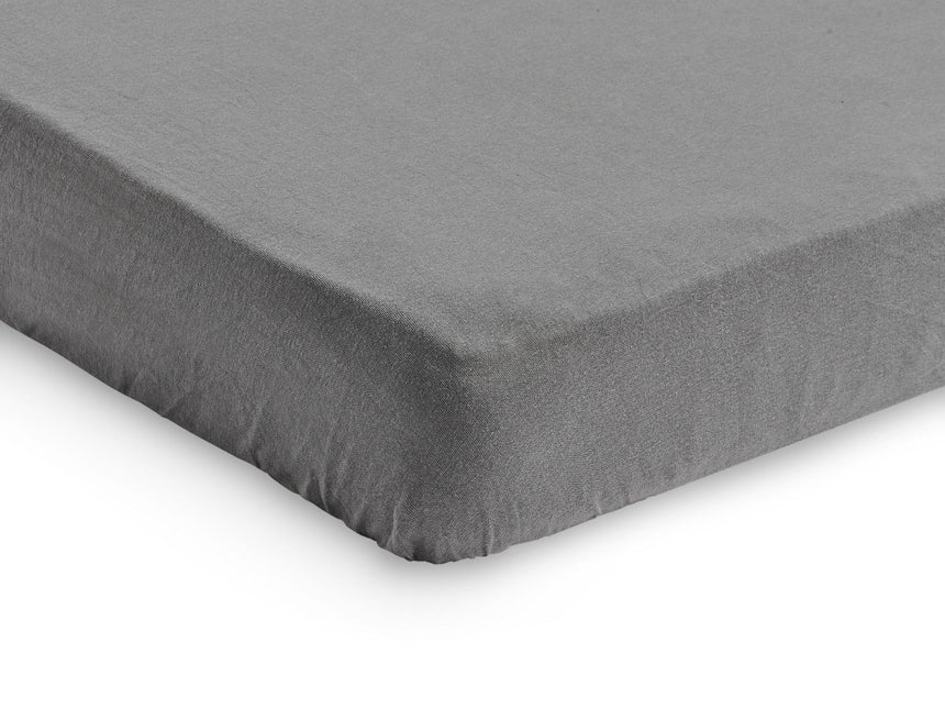Jollein Hoeslaken Jersey Storm Grey 60x120cm - Jollein - Babywinkel - 8717329359109