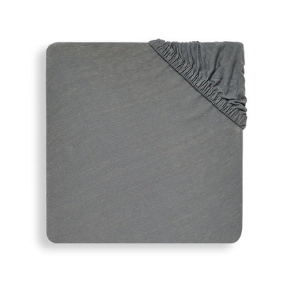 Jollein Hoeslaken Jersey Storm Grey 60x120cm - Jollein - Babywinkel - 8717329359109