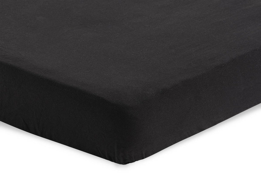 Jollein Hoeslaken Jersey Zwart 60x120cm - Jollein - Babywinkel - 8717329326217