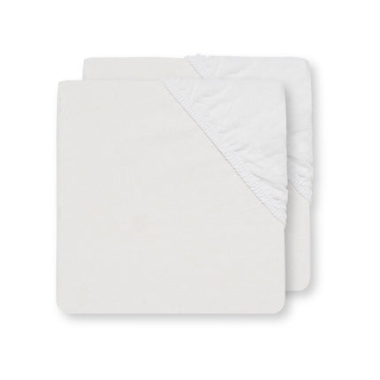 Jollein Hoeslaken Katoen Wit 40x90cm - Jollein - Babywinkel - 8717329315617