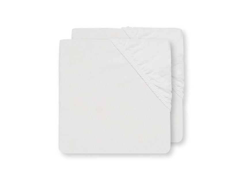 Jollein Hoeslaken Katoen Wit 50x90cm - Jollein - Babywinkel - 8717329315624
