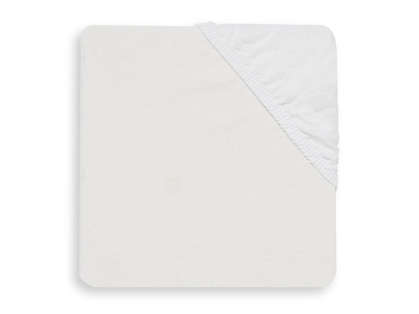 Jollein Hoeslaken Katoen Wit 60x120cm - Jollein - Babywinkel - 8717329355545
