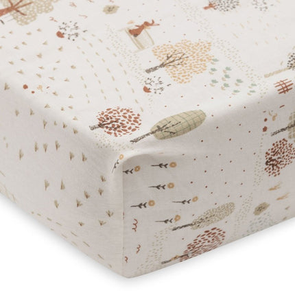 Jollein Hoeslaken Peuter Tiny Park 75X140Cm - Babywinkel - 8717329400436