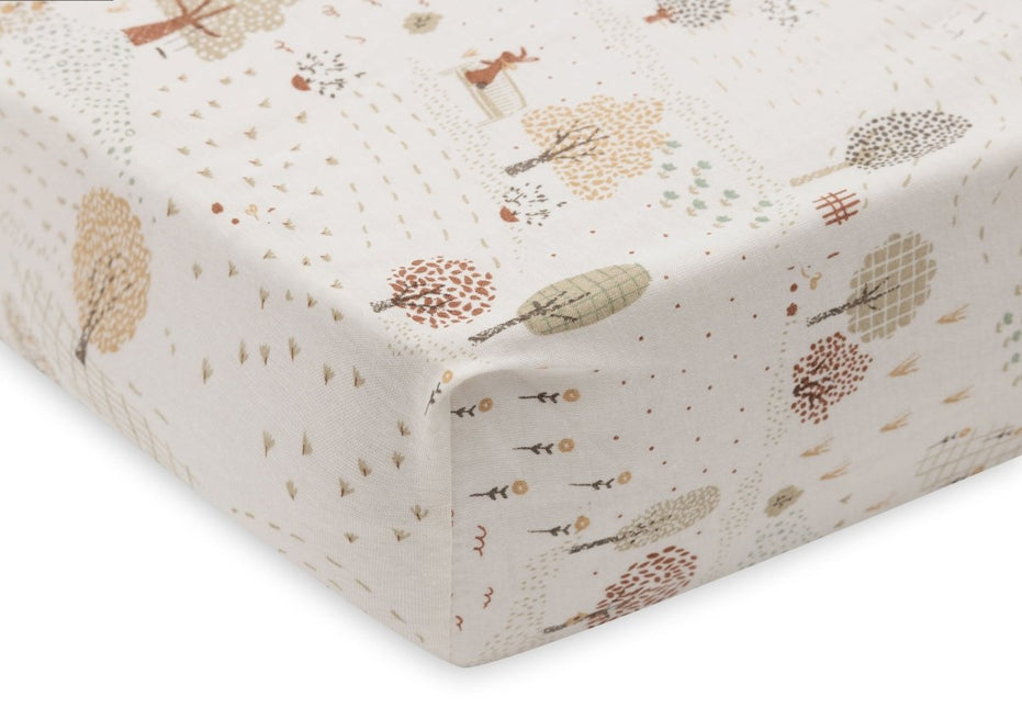 Jollein Hoeslaken Peuter Tiny Park 75X140Cm - Babywinkel - 8717329400436