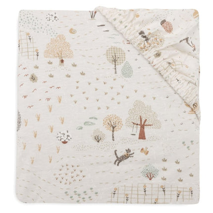 Jollein Hoeslaken Peuter Tiny Park 75X140Cm - Babywinkel - 8717329400436