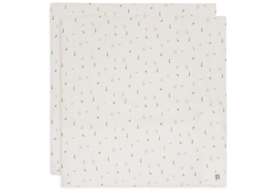 Jollein Hydrofiele Doek Jungle Jambo 115 X 115 Cm 2St - Jollein - Babywinkel - 8717329387928