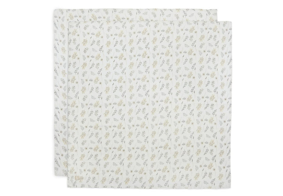 Jollein Hydrofiele Doek Large Wild Flowers 115x115cm 2st - Jollein - Babywinkel - 8717329365896