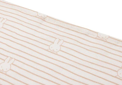 Jollein Hydrofiele Doek Miffy Stripe Biscuit 70cm 3St - Jollein - Babywinkel - 8717329381063