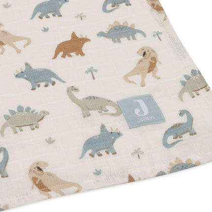 Jollein Hydrofiele Doek Roarsome 115 X 115 Cm 2St - Jollein - Babywinkel - 8717329387973