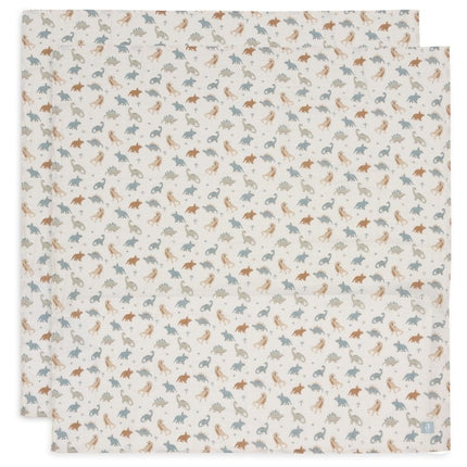 Jollein Hydrofiele Doek Roarsome 115 X 115 Cm 2St - Jollein - Babywinkel - 8717329387973
