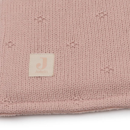 Jollein Ledikantdeken Cosy Knit Wild Rose/Velvet 100 X 150 Cm - Jollein - Babywinkel - 8717329386655