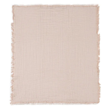 Jollein Ledikantdeken Fringe Moonstone/Ivory 120X120cm - Jollein - Babywinkel - 8717329380905