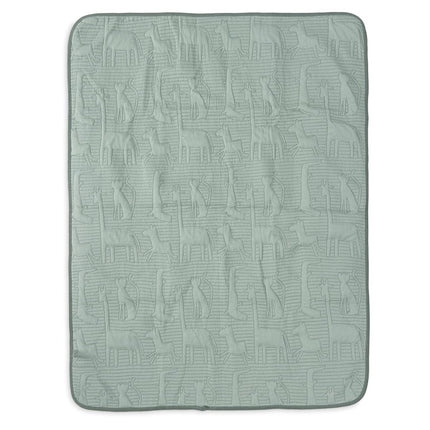 Jollein Ledikantdeken Jungle Jambo Ash Green/Laurel 100 X 150 Cm - Jollein - Babywinkel - 8717329387751