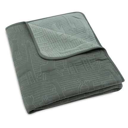 Jollein Ledikantdeken Jungle Jambo Ash Green/Laurel 100 X 150 Cm - Jollein - Babywinkel - 8717329387751