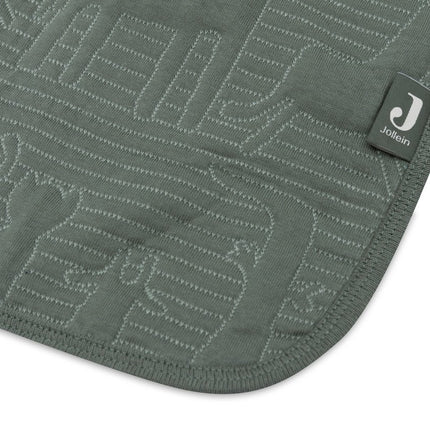Jollein Ledikantdeken Jungle Jambo Ash Green/Laurel 100 X 150 Cm - Jollein - Babywinkel - 8717329387751