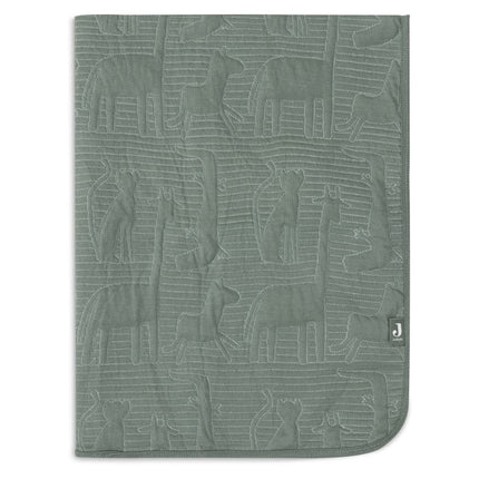 Jollein Ledikantdeken Jungle Jambo Ash Green/Laurel 100 X 150 Cm - Jollein - Babywinkel - 8717329387751