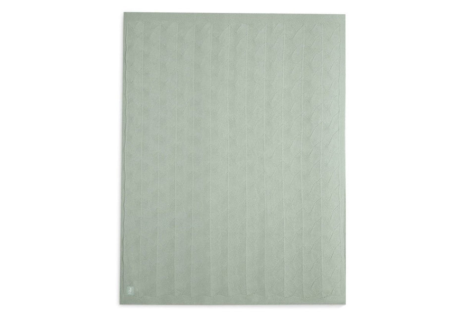 Jollein Ledikantdeken Shell Knit Sea Foam 100x150cm - Jollein - Babywinkel - 8717329373655