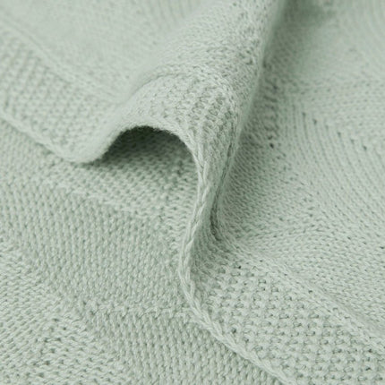 Jollein Ledikantdeken Shell Knit Sea Foam 100x150cm - Jollein - Babywinkel - 8717329373655