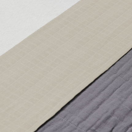 Jollein Ledikantlaken Wrinkled Cotton Nougat 120x150cm - Jollein - Babywinkel - 8717329364349