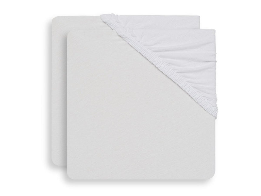 Jollein Molton Hoeslaken Wit 40x90cm 2st - Jollein - Babywinkel - 8717329351257