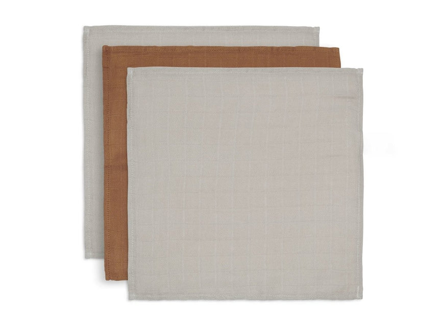 Jollein Monddoekje Bamboe Caramel 3st - Jollein - Babywinkel - 8717329360624