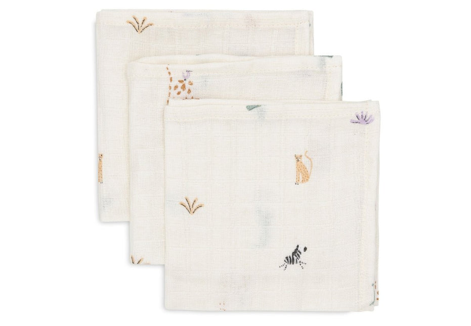Jollein Monddoekje Jungle Jambo 31 X 31 Cm 3St - Jollein - Babywinkel - 8717329388178