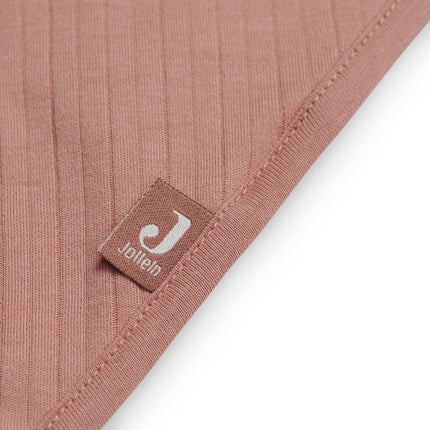 Jollein Slabbetje Bandana Stripe Rosewood 2st - Jollein - Babywinkel - 8717329362734