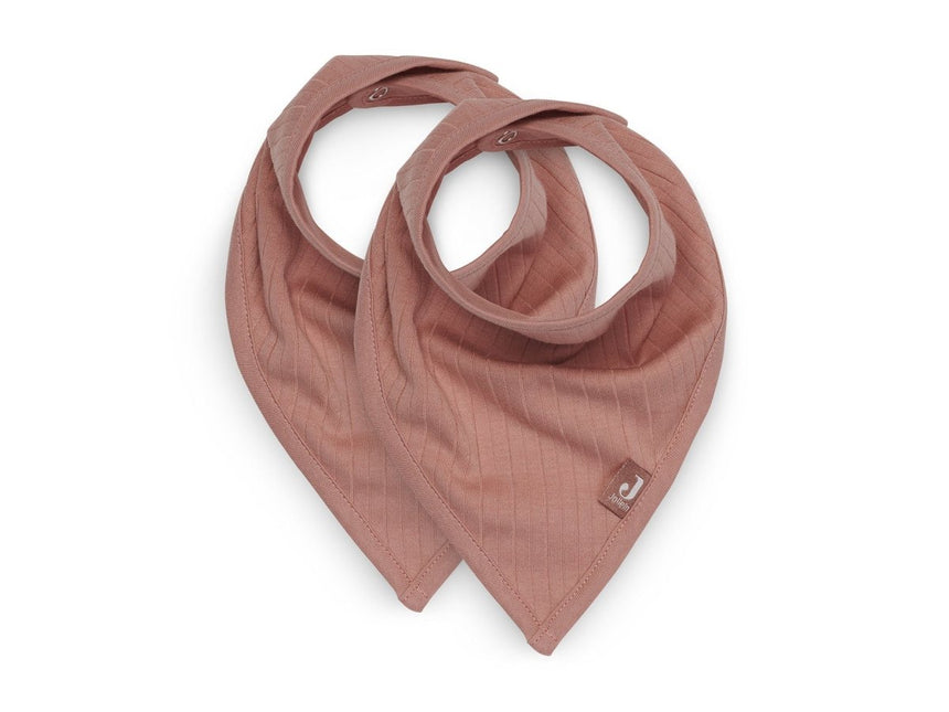Jollein Slabbetje Bandana Stripe Rosewood 2st - Jollein - Babywinkel - 8717329362734