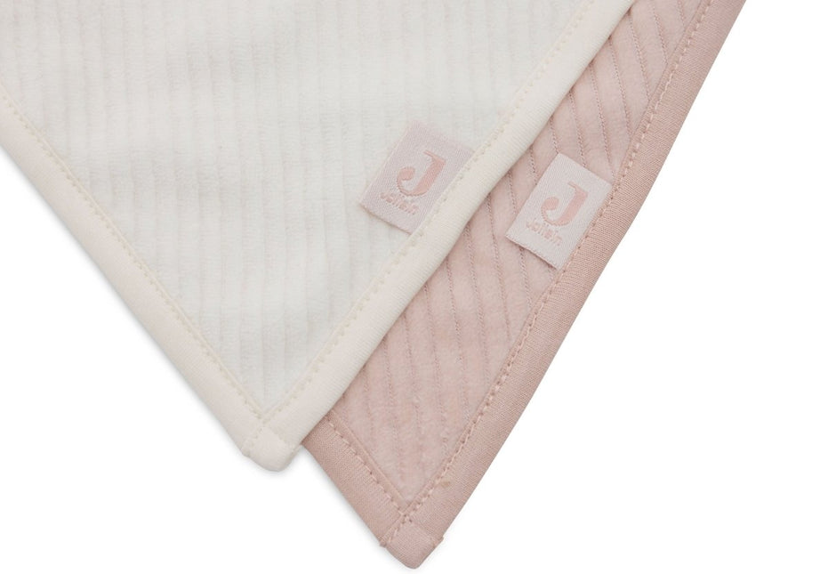 Jollein Slabbetje Bandana Velvet Wild Rose/Ivory 2St koop je bij Babywinkel