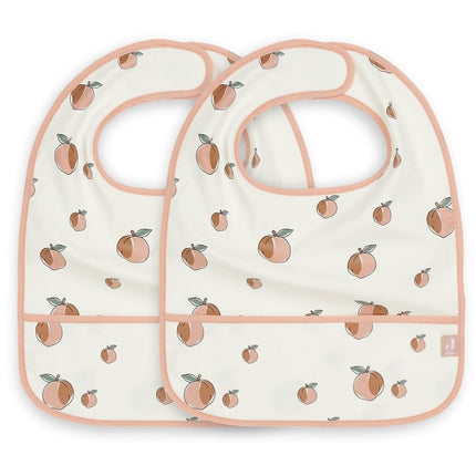Jollein Slabbetje Waterdicht Peach 2st - Jollein - Babywinkel - 8717329363519