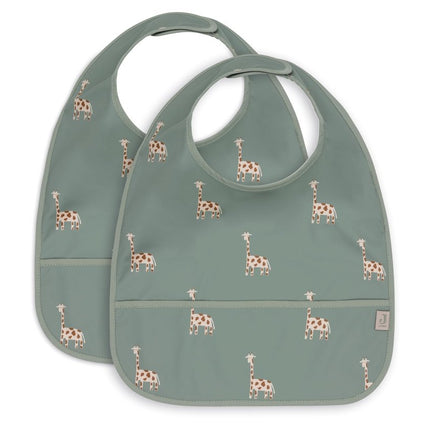 Jollein Slabbetje Waterprood Jungle Jambo 2St - Jollein - Babywinkel - 8717329386952