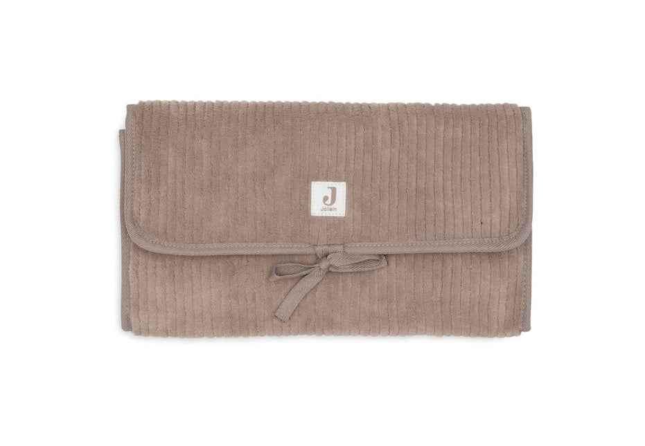Jollein Verschoningsmat Cloudy Rib/ Milky Coffee - Babywinkel - 8717329401525