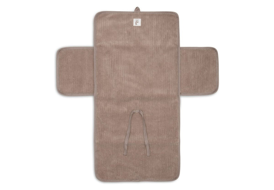 Jollein Verschoningsmat Cloudy Rib/ Milky Coffee - Babywinkel - 8717329401525