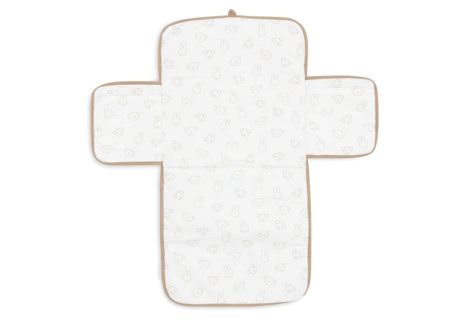 Jollein Verschoningsmat Miffy Jacquard Teddy/Biscuit - Babywinkel - 8717329399914