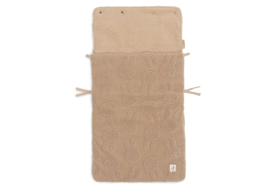 Jollein Voetenzak Miffy/ Jacquard/Teddy - Biscuit 0 - 3 Mnd koop je bij Babywinkel