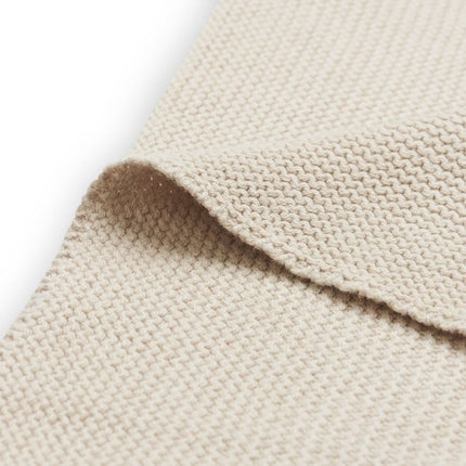 Jollein Wiegdeken Basic Knit Nougat 75x100cm - Jollein - Babywinkel - 8717329359581