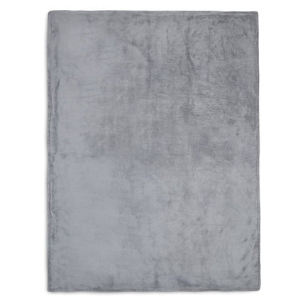 Jollein Wiegdeken Basic Knit Stone Grey/Fleece 75x100cm - Jollein - Babywinkel - 8717329366091